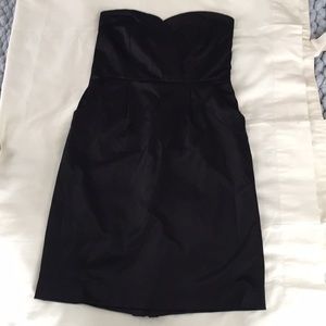 bebe Strapless Little Black Dress Made in France.